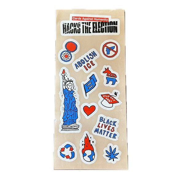 Cards Against Humanity Hacks The Election Stickers (from 2018 Midterm Pack) - Picture 1 of 2